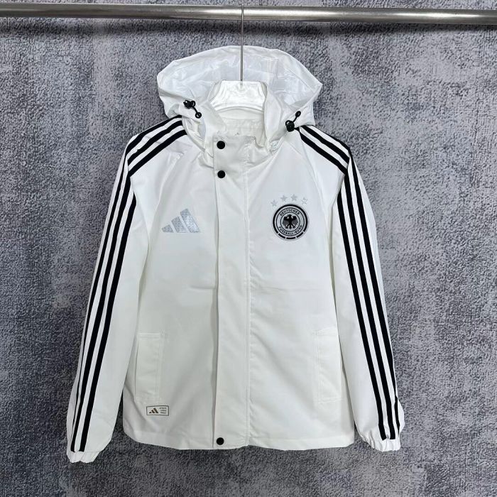 with Caps 2026-2027 Germany Soccer Windbreaker Tracksuit Jacket Football Jacket and Pants