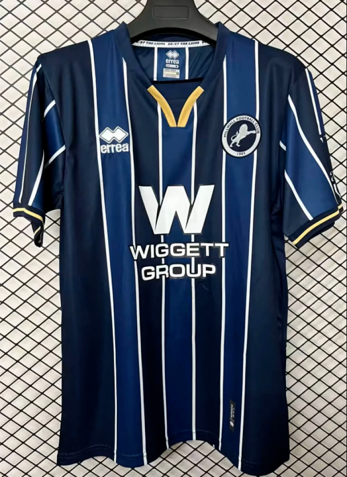 Fan Version 2026-2027 Millwall Home Soccer Jersey Football Shirt