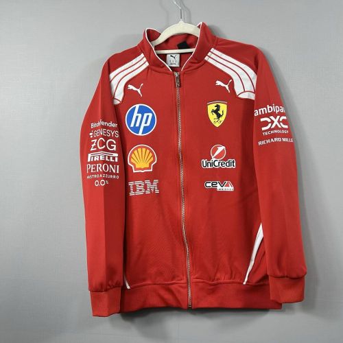 2026 Ferrari Red Racing Windbreaker Jacket