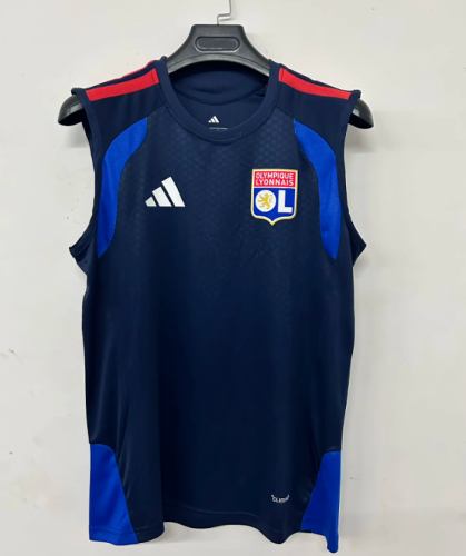 Fan Version 2026-2027 Lyon Dark Blue Soccer Training Jersey Olympique Lyonnais Football Shirt