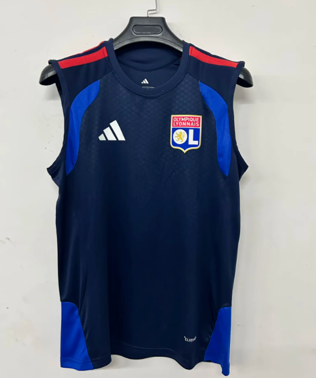 Fan Version 2026-2027 Lyon Dark Blue Soccer Training Jersey Olympique Lyonnais Football Shirt
