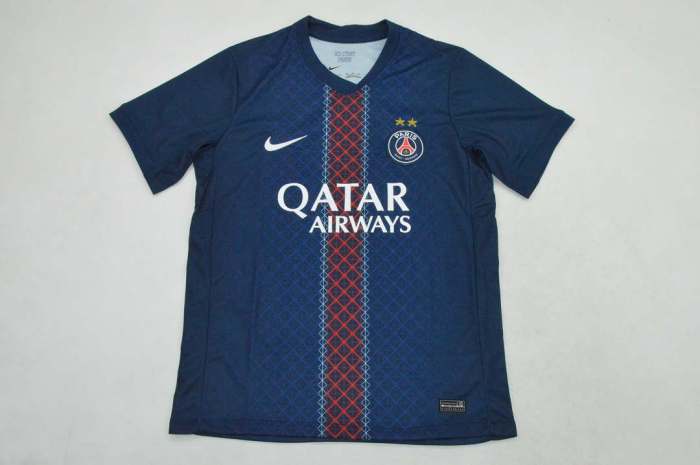 with 2 Stars Fan Version 2025-2026 PSG BACK2BACK 26 CHAMPIONS D'EUROPE Home Soccer Jersey Paris Football Maillot