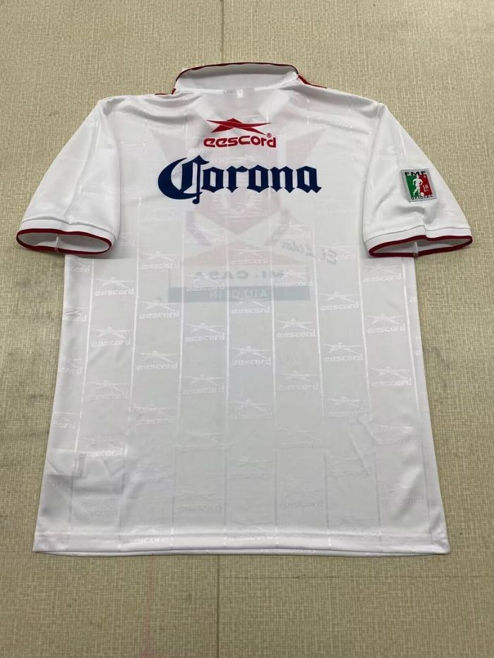 Retro Jersey 1998-1999 Neza FC Away White Soccer Jersey Vintage Toros Neza Football Shirt