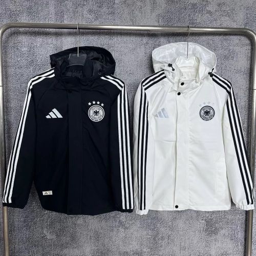 with Caps 2026-2027 Germany Soccer Windbreaker Tracksuit Jacket Football Jacket and Pants