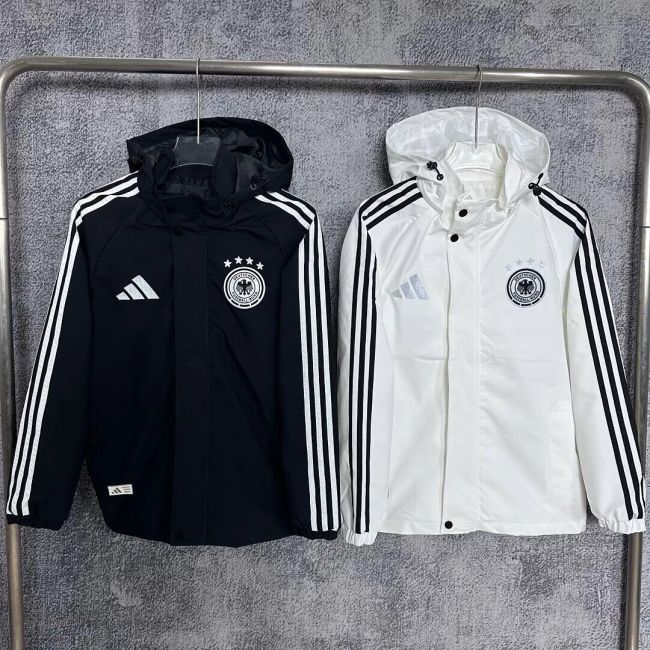 with Caps 2026-2027 Germany Soccer Windbreaker Tracksuit Jacket Football Jacket and Pants