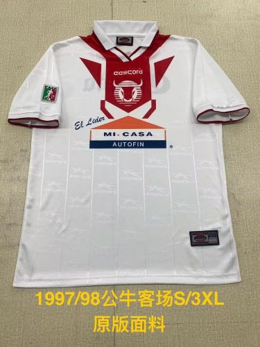 Retro Jersey 1998-1999 Neza FC Away White Soccer Jersey Vintage Toros Neza Football Shirt