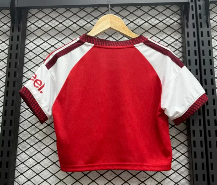 Women 2026-2027 Arsenal Home Crop Soccer Shirt Girl Football Jersey