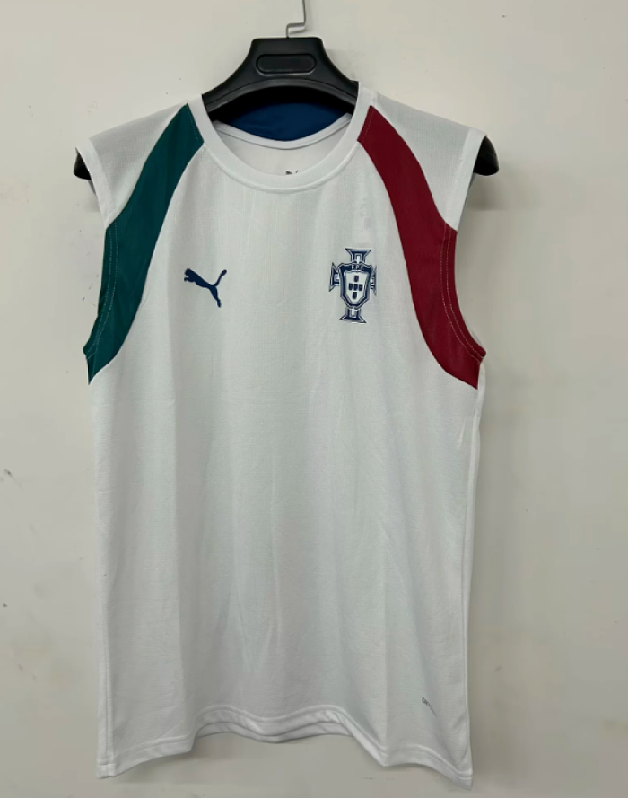 Fan Version 2026 Portugal White Soccer Training Vest Football Shirt