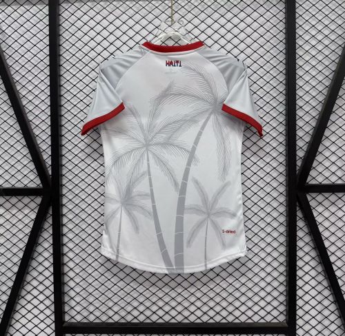 Women 2026 Haiti Away White Soccer Jersey Girl Football Shirt