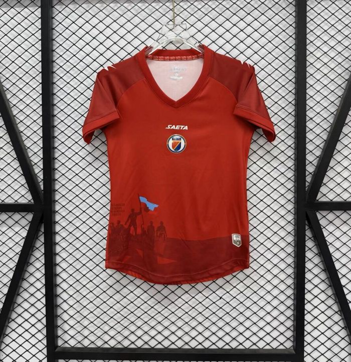 Women 2026 Haiti Third Away Red Soccer Jersey Girl Football Shirt