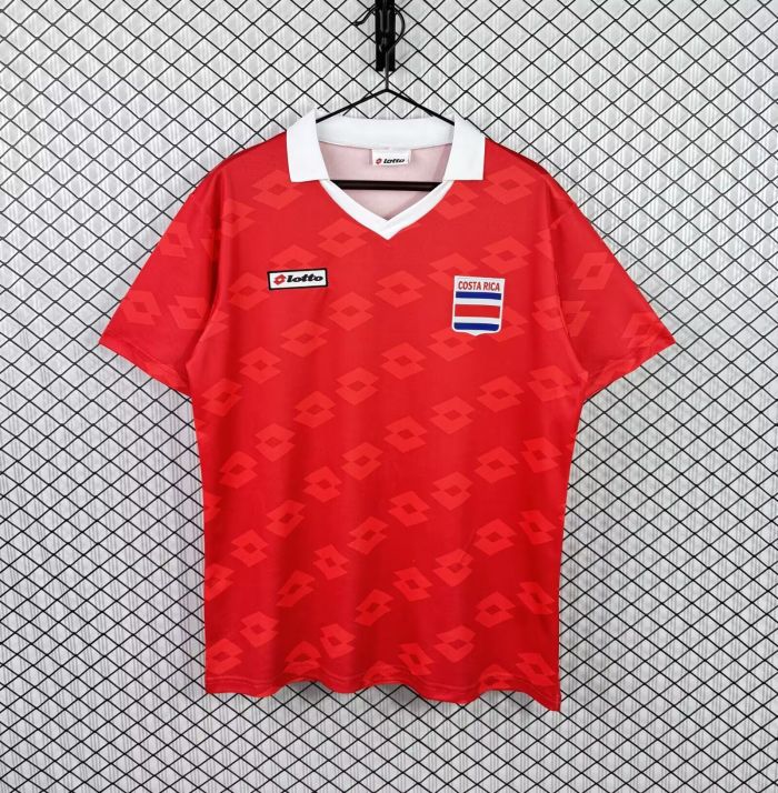 Retro Jersey 1990 Costa Rica Home Soccer Jersey Vintage Football Shirt