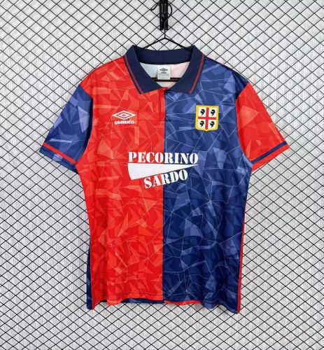 Retro Jersey 1992-1993 Cagliari Home Soccer Jersey Vintage Football Shirt