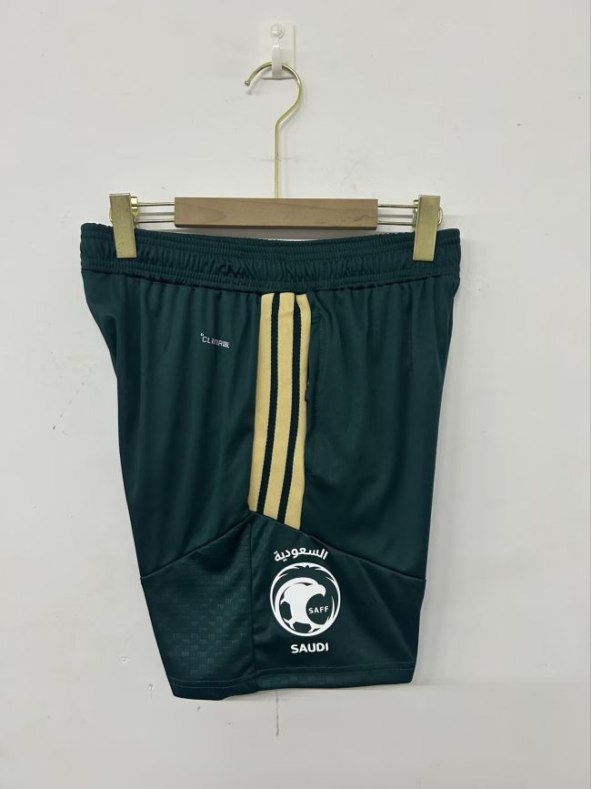 Fan Version 2026-2027 Saudi Arabia Green Soccer Training Shorts Football Shorts