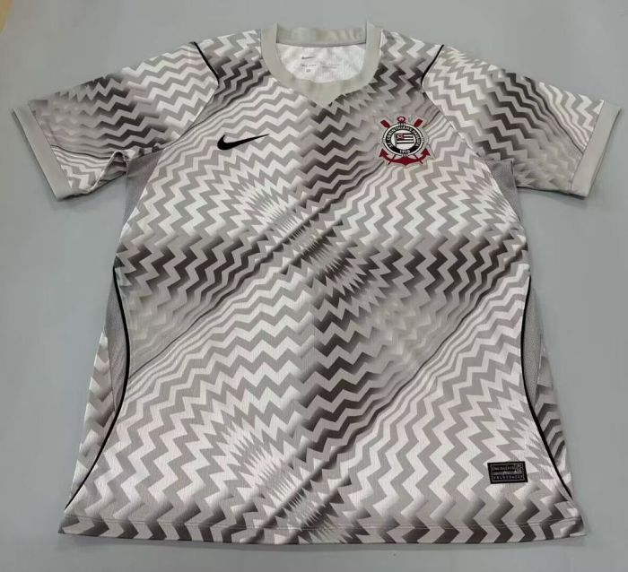 Fan Version 2026-2027 Corinthians Grey Goalkeeper Soccer Jersey Football Shirt