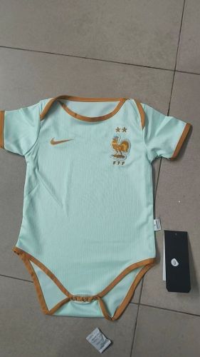 Baby Cloth 2026 FIFA World Cup France Away Soccer Jersey Baby Onesies