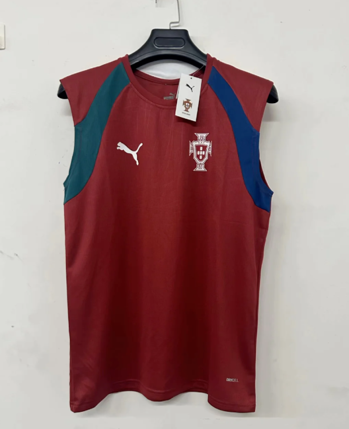 Fan Version 2026 Portugal Red Soccer Training Vest Football Shirt