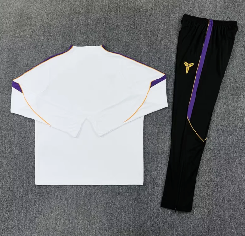 2026-2027 Barcelona White Soccer Training Sweater and Pants Football Kit