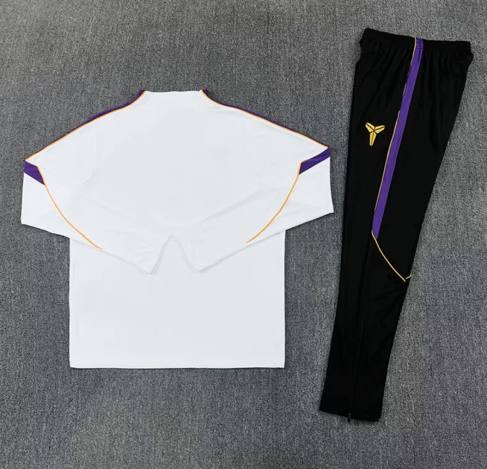 2026-2027 Barcelona White Soccer Training Sweater and Pants Football Kit