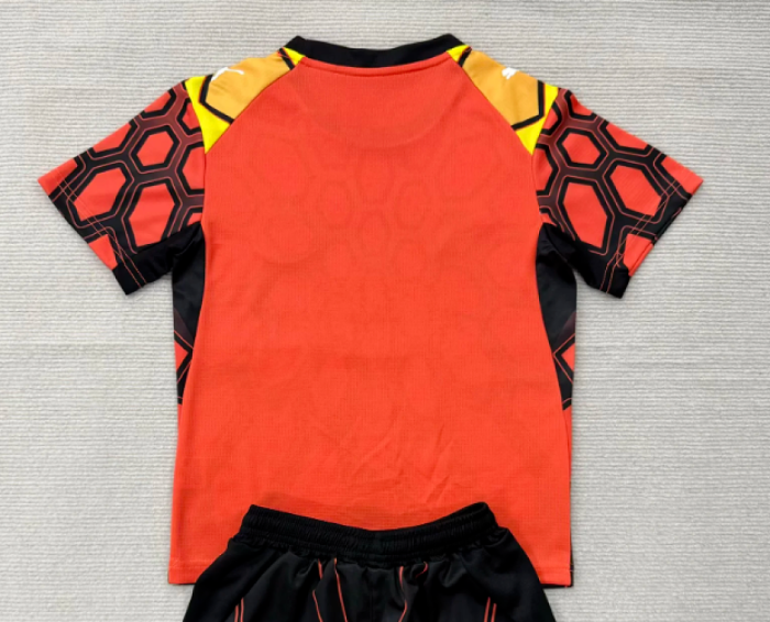 Fan Version 2025-2026 PSV Eindhoven Orange Goalkeeper Soccer Jersey Football Shirt