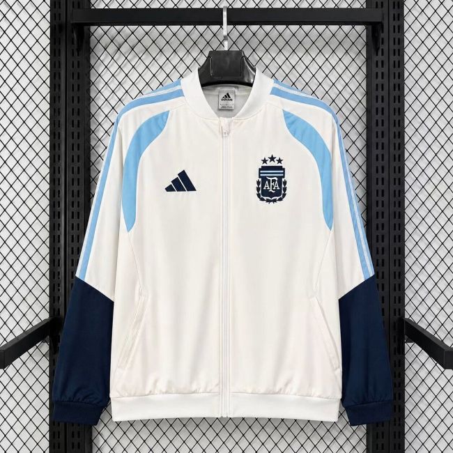 2026 Argentina White Originals Soccer Windbreaker Jacket Football Jacket