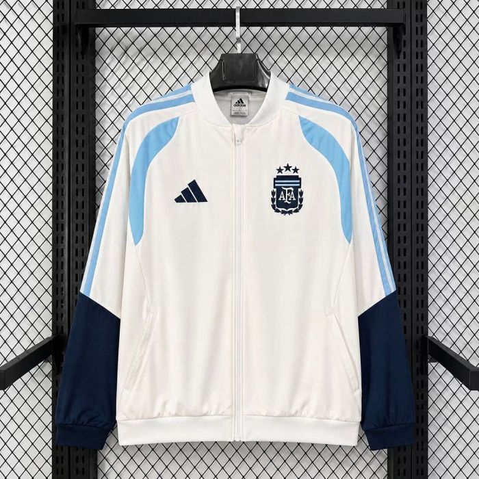 2026 Argentina White Originals Soccer Windbreaker Jacket Football Jacket