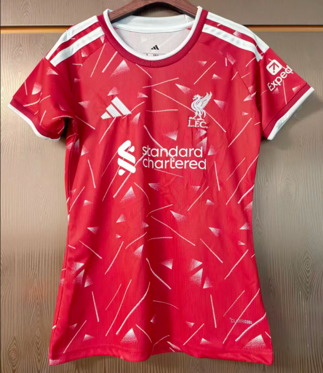 Women 2026-2027 Liverpool Home Soccer Jersey Girl Football Shirt