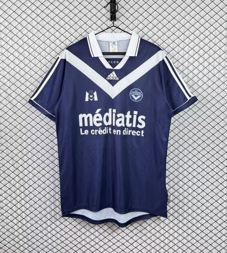 Retro Jersey 1999-2000 FC Girondins de Bordeaux Home Soccer Jersey Vintage Football Shirt