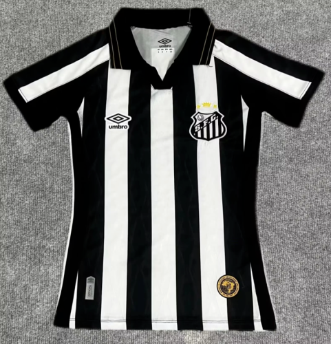 Women 2026-2027 Santos Away Soccer Jersey Girl Football Shirt