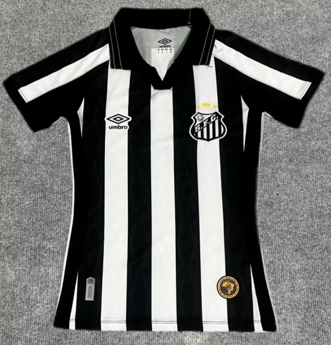 Women 2026-2027 Santos Away Soccer Jersey Girl Football Shirt