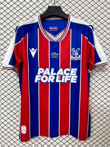 with Front Lettering Palace Football Shirt Fan Version 2025-2026 Crystal Palace Conference Final Soccer Jersey