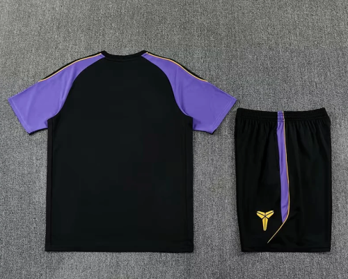 Adult Uniform 2026-2027 Barcelona Black/Purple Soccer Training Jersey and Shorts Football Kits