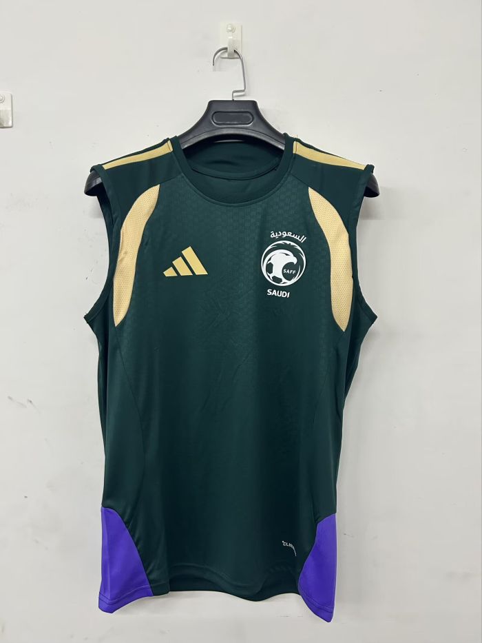 Fans Version 2026 Saudi Arabia Green Soccer Training Vest Football Shirt