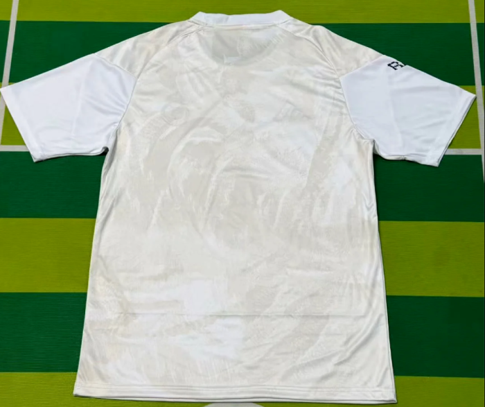 Fan Version 2026-2027 Real Madrid White/Light Yellow Soccer Training Jersey Real Football Shirt