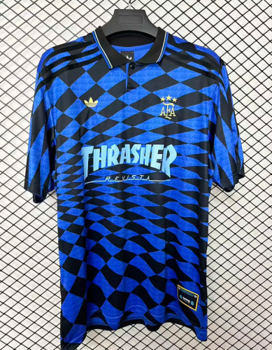 Fan Version 2026 Argentina x Thrasher Soccer Jersey Football Shirt
