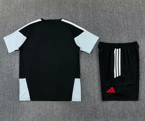 Adult Uniform 2026-2027 Barcelona Black/Grey Soccer Training Jersey and Shorts Football Kits