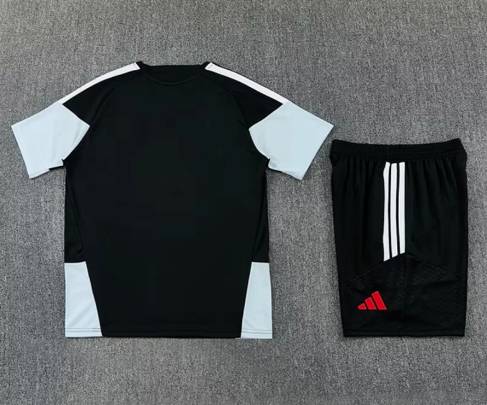 Adult Uniform 2026-2027 Barcelona Black/Grey Soccer Training Jersey and Shorts Football Kits