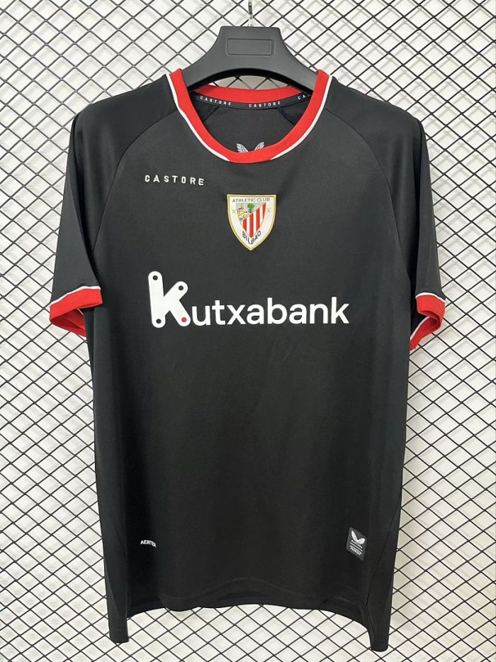 Fan Version 2026-2027 Athletic Bilbao Away Black Soccer Jersey Football Shirt