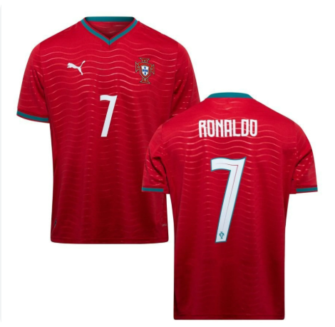with Legacy+World Cup Patch Player Version 2026 Portugal RONALDO 7 Home Soccer Jersey Football Shirt