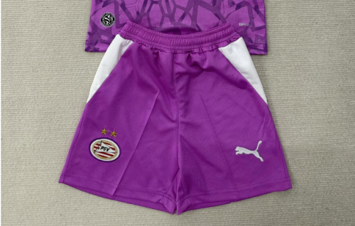 Fan Version 2026-2027 PSV Eindhoven Purple Goalkeeper Soccer Shorts Football Shorts
