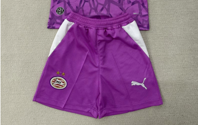 Fan Version 2026-2027 PSV Eindhoven Purple Goalkeeper Soccer Shorts Football Shorts