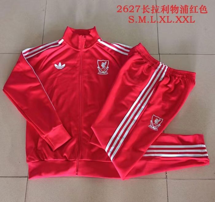 2026-2027 Liverpool Red Soccer Windbreaker Tracksuit Jacket Football Jacket and Pants