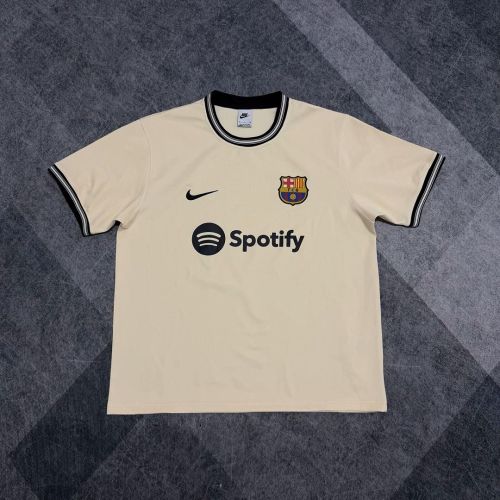 Barca Camisetas de Futbol Fans Version 2025-2026 Barcelona Grey Soccer Sweater