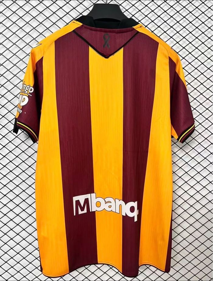 Fan Version 2026-2027 Bradford City Home Soccer Jersey Football Shirt