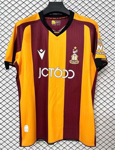 Fan Version 2026-2027 Bradford City Home Soccer Jersey Football Shirt