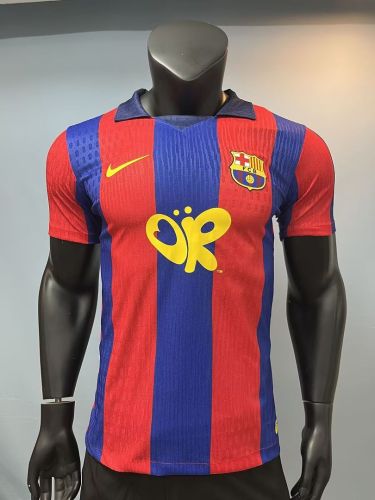 Player Version OR Version Retro Jersey 2003-2004 Barcelona Retro Model Olivia Version Home Soccer Jersey Vintage Camisetas de Futbol