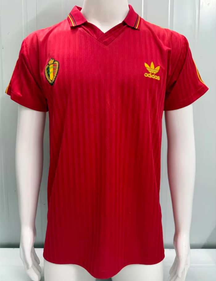 Retro Jersey 1990 BEL Home Soccer Jersey Vintage Football Shirt
