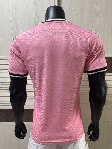 Maillot Juve Shirt Player Version 2026-2027 Juventus Away Pink Soccer Jersey Football Shirt