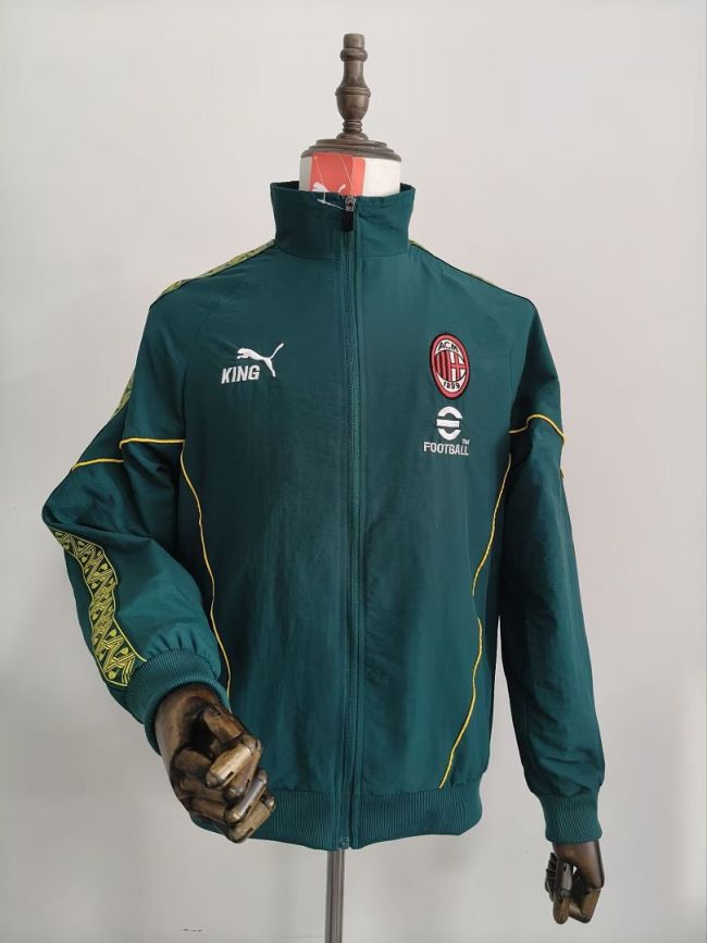2026 AC Milan Green Soccer Windbreaker Jacket Football Jacket