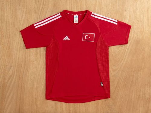Retro Jersey 2002 Turkey Home Soccer Jersey Vintage Türkiye Football Shirt