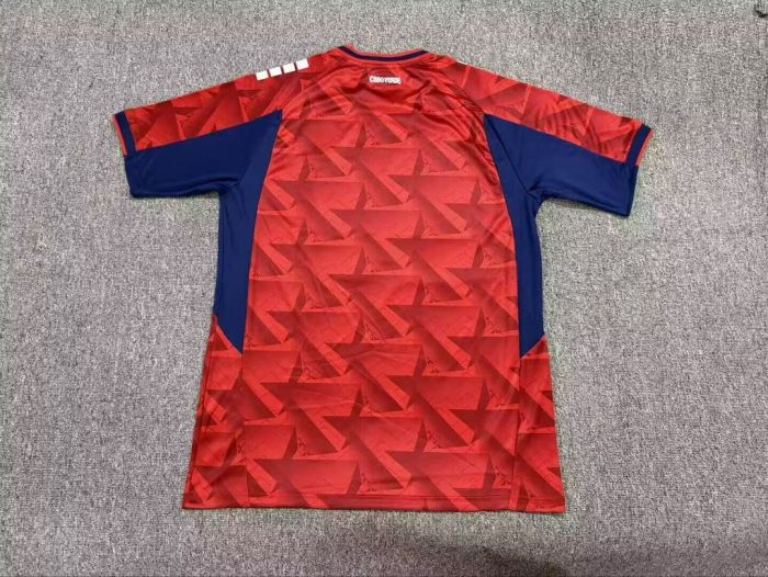 Fan Version 2026 Cape Verde Third Away Red Soccer Jersey Football Shirt